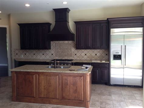 black stainless steel appliances with espresso cabinets|espresso cabinet color schemes.